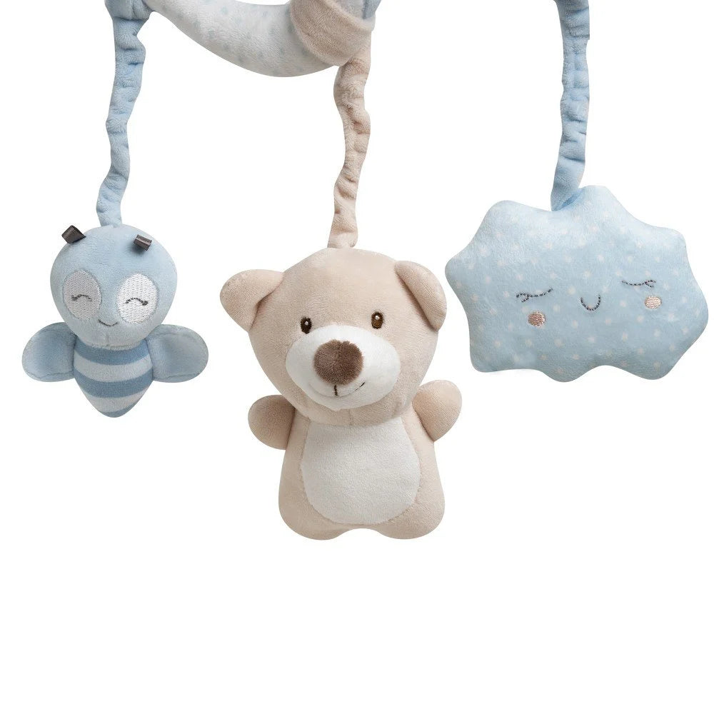 Interbaby Boxspiraal / Wagenspanner Mobiel - Zachtblauw (0+ Maanden)