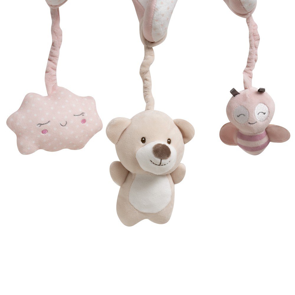 Interbaby Boxspiraal / Wagenspanner Mobiel - Zachtroze (0+ Maanden)