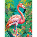 Diamond Painting Flamant Rose 20x30 cm rond