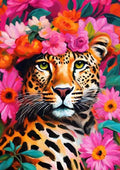 Diamond Painting Léopard 20x30 cm rond