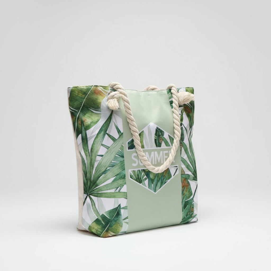 Beach Bag Summer No.3 45x35 cm | Groen
