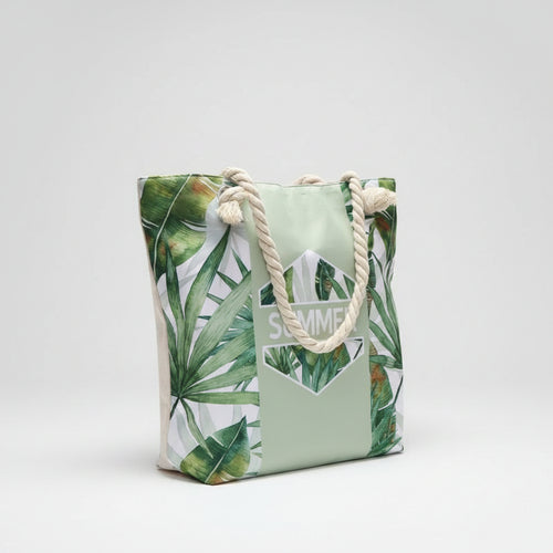 Beach Bag Summer No.3 45x35 cm | Groen
