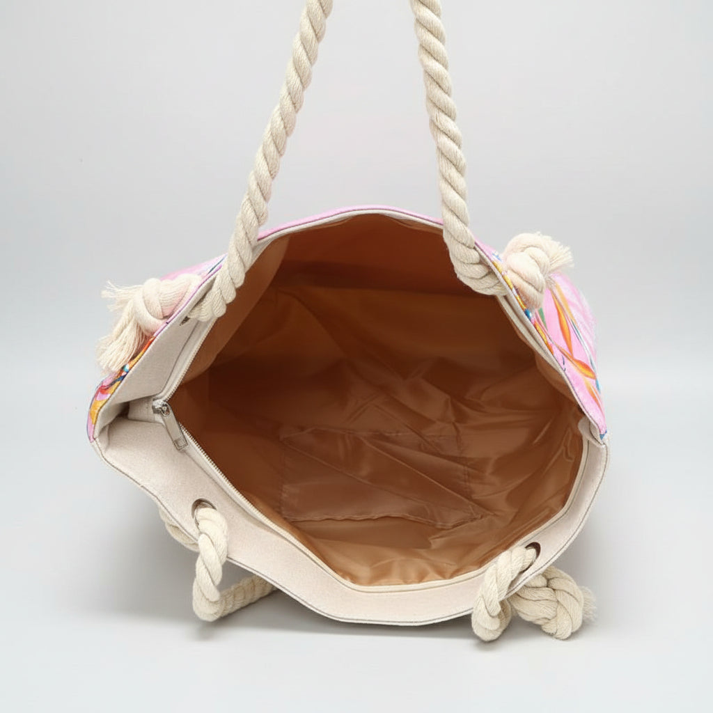 Beach Bag Summer No.4 45x35 cm | Roze
