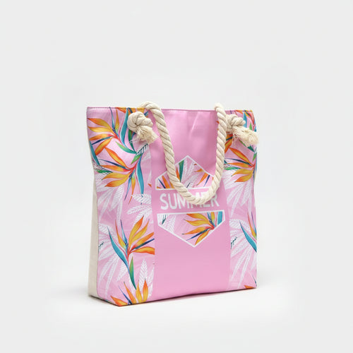 Beach Bag Summer No.4 45x35 cm | Roze