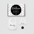 Kraamcadeau Set: 'Welkom Kleintje' – Wit