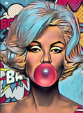 Diamond Painting Marilyn 30x40 cm rond