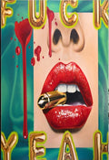 Diamond Painting Fuck yeah 50x40 cm rond