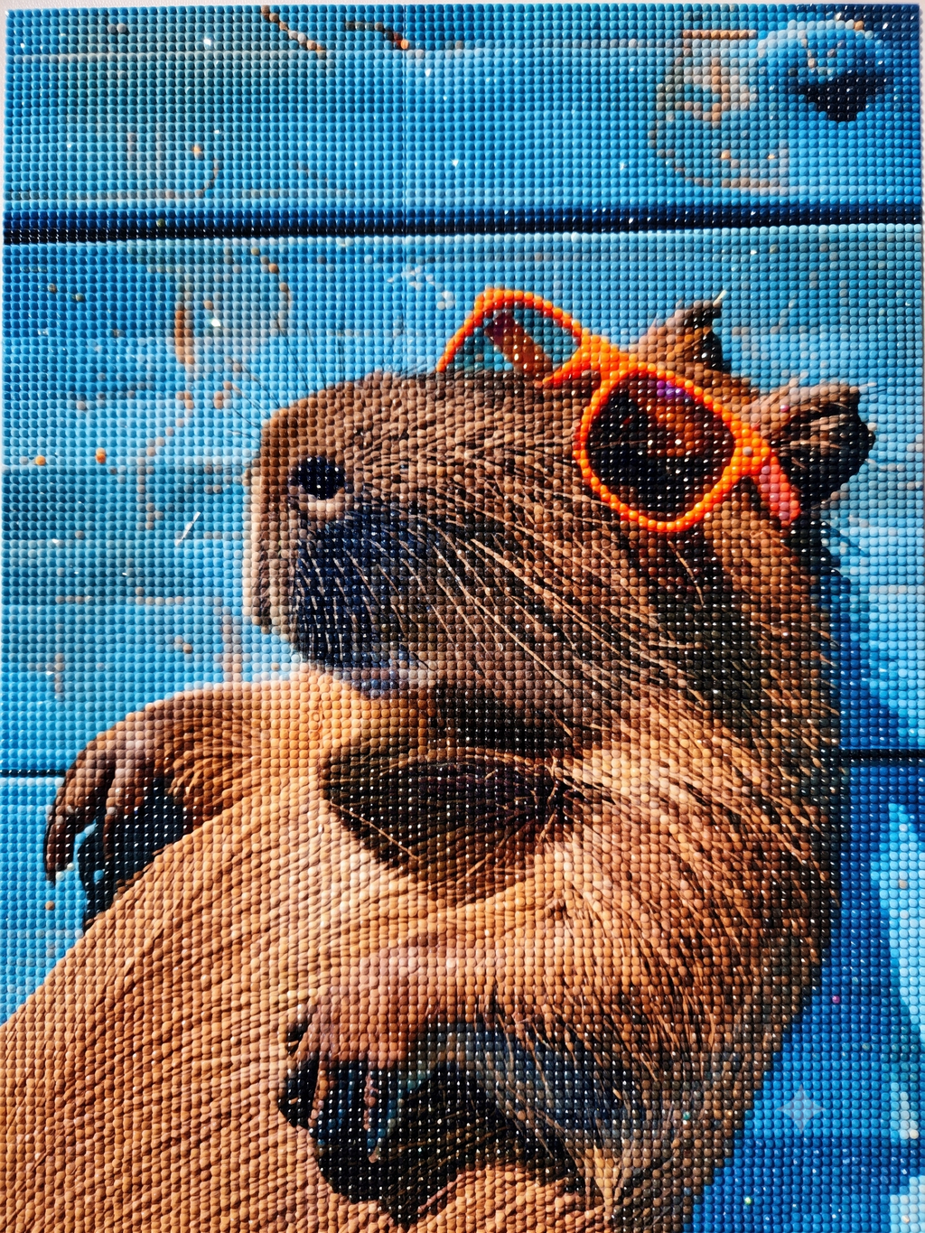 Diamond Painting Capybara 30x20 cm | Schattig cadeau voor dierenliefhebbers