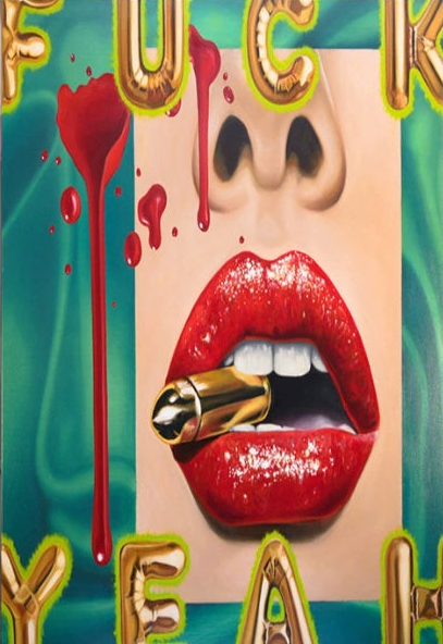 Diamond Painting Fuck Yeah 50x40 cm | Brutaal cadeau voor haar
