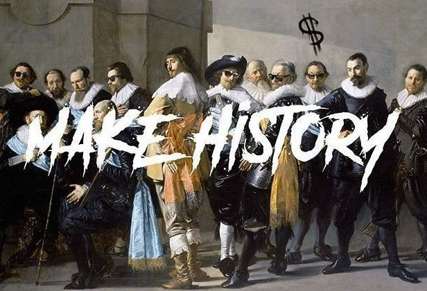 Diamond Painting Make History 50x40 cm | Motiverend cadeau