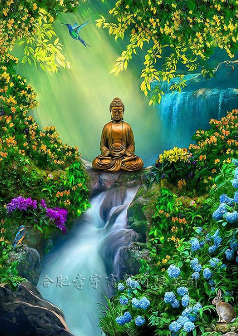 Diamond Painting Buddha 50x40 cm | Zen cadeau voor haar