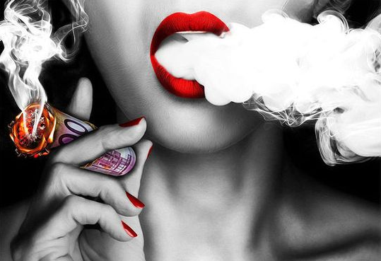 Diamond Painting Smoke 40x30 cm | Mysterieus cadeau voor haar