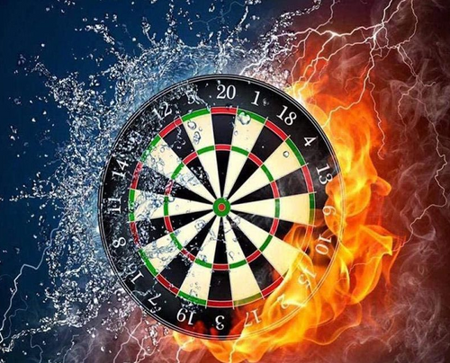 Diamond Painting Darts 30x20 cm | Cadeau voor dartsfanaten