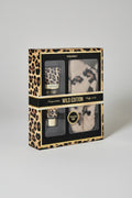 Wild Edition Cadeaubox met bodylotion en Fluffy luipaardprint sokken
