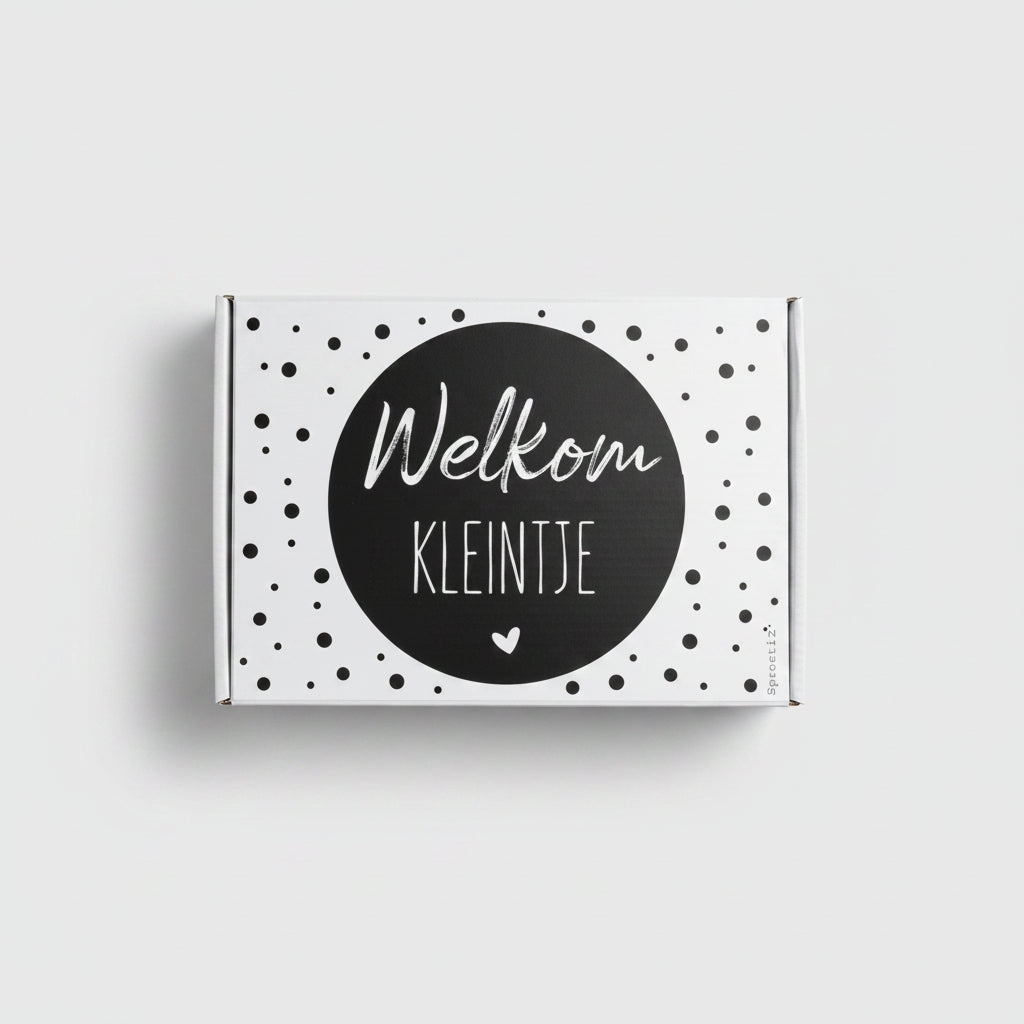 Kraamcadeau Set: 'Welkom Kleintje' – Wit