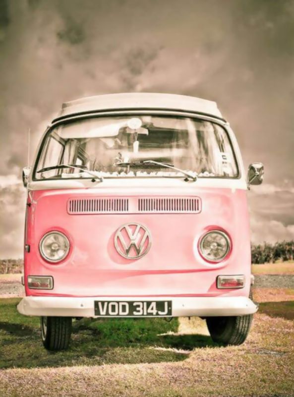 Diamond Painting bus VW 30x40 cm rond